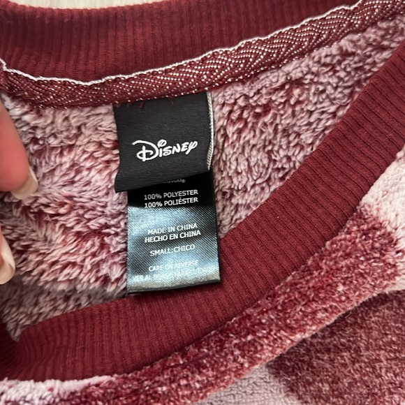 Disney 2-Piece Mickey Mouse Maroon Fleece Pajamas - Picture 5 of 5